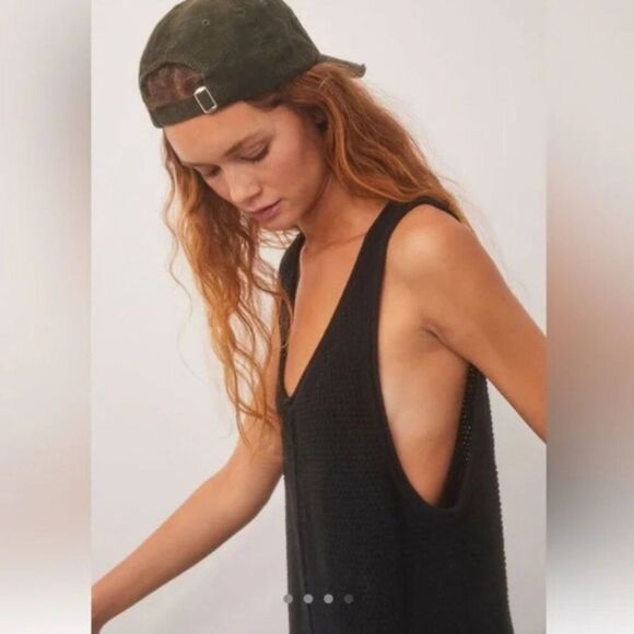 Free People Beach Black Hailee Sweater Jumper Size S - Picture 3 of 14